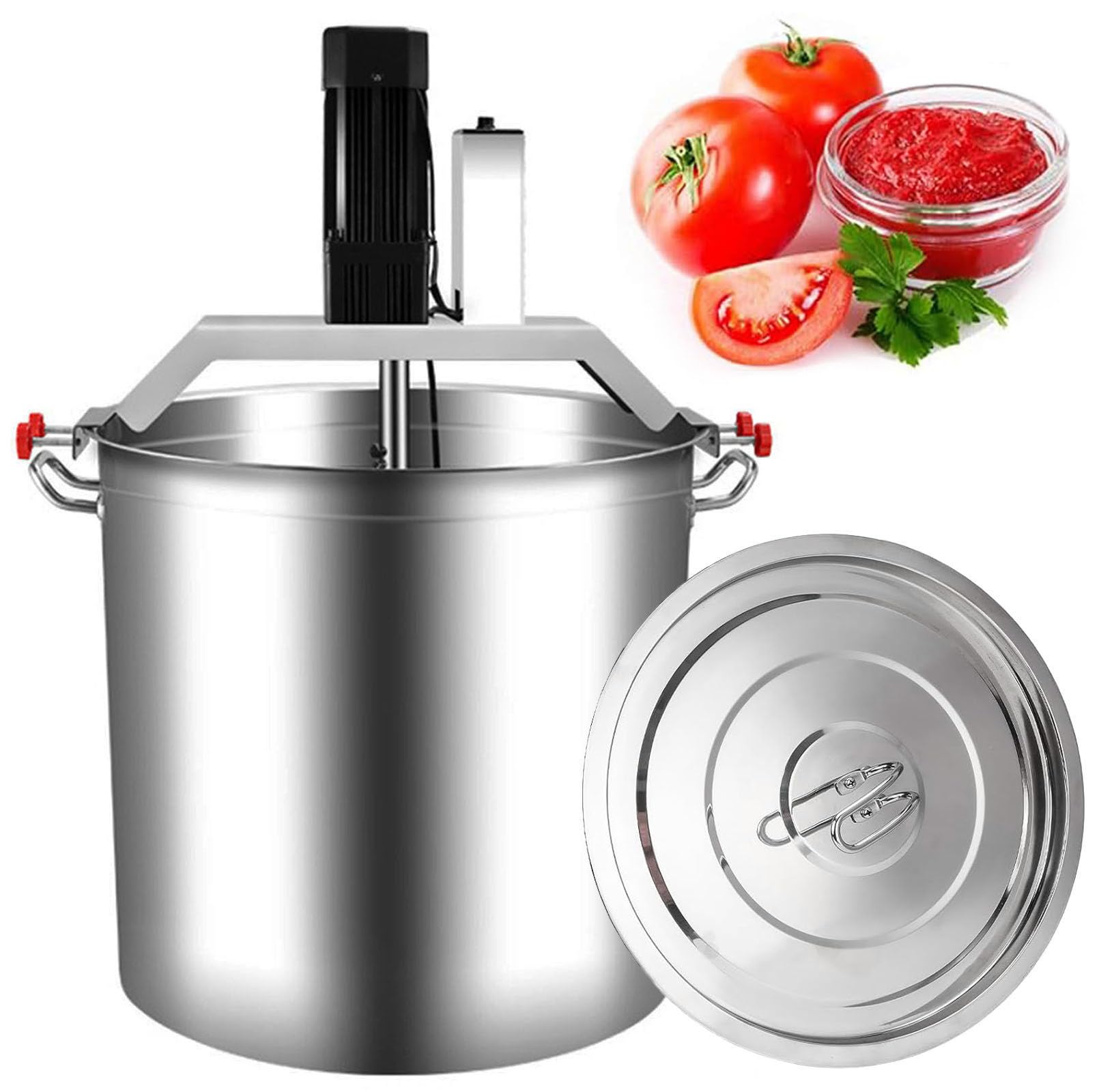 YXZYFPP Commercial Food Mixer, 140L Automatic Mixer with 4 Blade Stirring Scraper for Jam, Sauce, Filling, Soup and Seasoning Preparation, Heavy Duty Kitchen Appliance (size_name 80L)