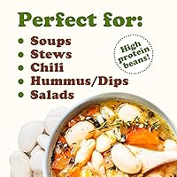 Vista 7 de Food to Live - Frijoles Lima Grandes, 1 Libra - Granos secos de mantequilla. Habas Grandes Cremosas. Buena fuente de proteínas, fibra, hierro