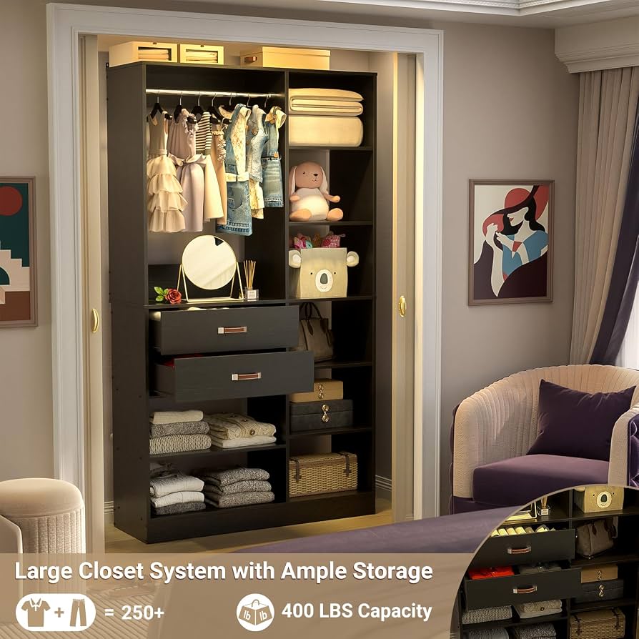 Amazon.com: Armocity Freestanding Closet System, 40 Inches Stand