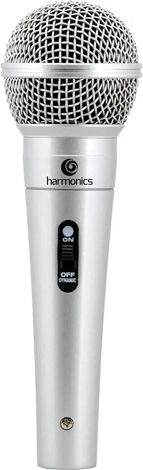 Microfone Dinâmico Supercardióide Cabo 4, 5M Mdc201 Prata Harmonics, Harmonics, Mdc201