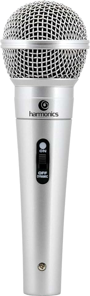 Microfone Dinâmico Supercardióide Cabo 4, 5M Mdc201 Prata Harmonics, Harmonics, Mdc201