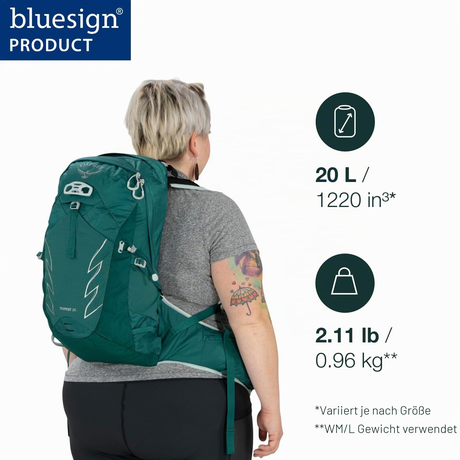 Osprey Tempest 20 Wanderrucksack für Frauen