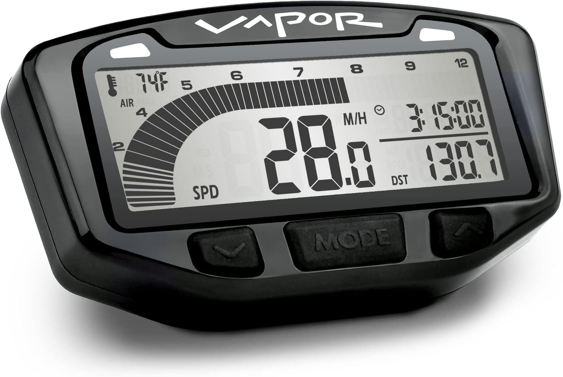 752-112 Vapor Digital Speedometer Tachometer Gauge Kit, 2003-2017 Can-Am Honda Kawasaki