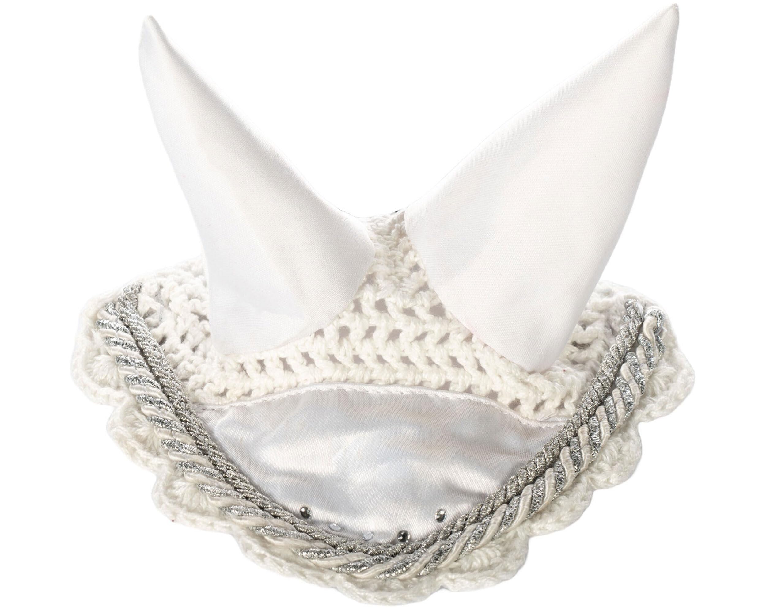 HKM Hobby Horsing Ear bonnet Competition White One Size