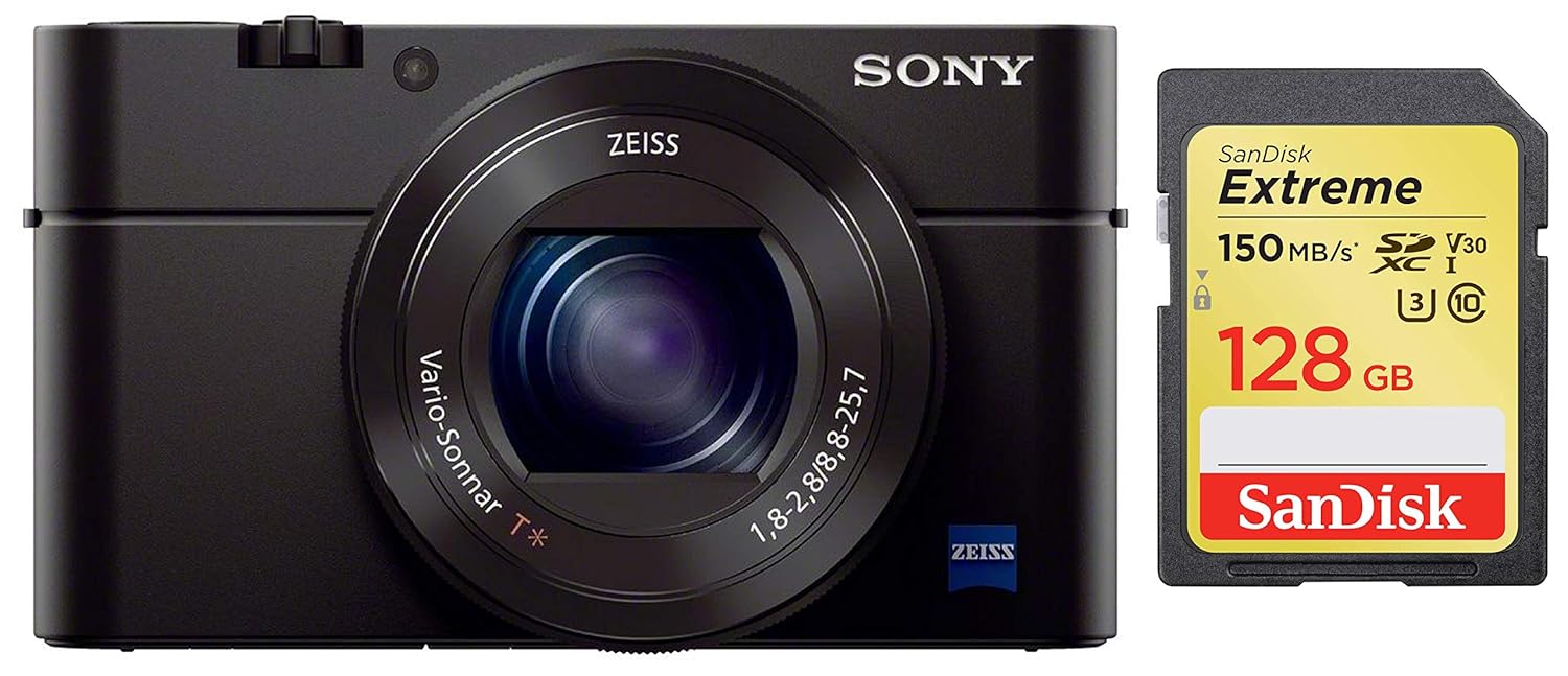 Sony Cybershot DSCRX100M3 20.1MP Digital Camera with Bag (Black