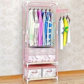 Armadi Combinato Ferro Abiti Castello Camera da Letto Piano Appeso Abiti Borsa Scaffale per stoccaggio Asciugatura Bar Liuyu. (Color : C)