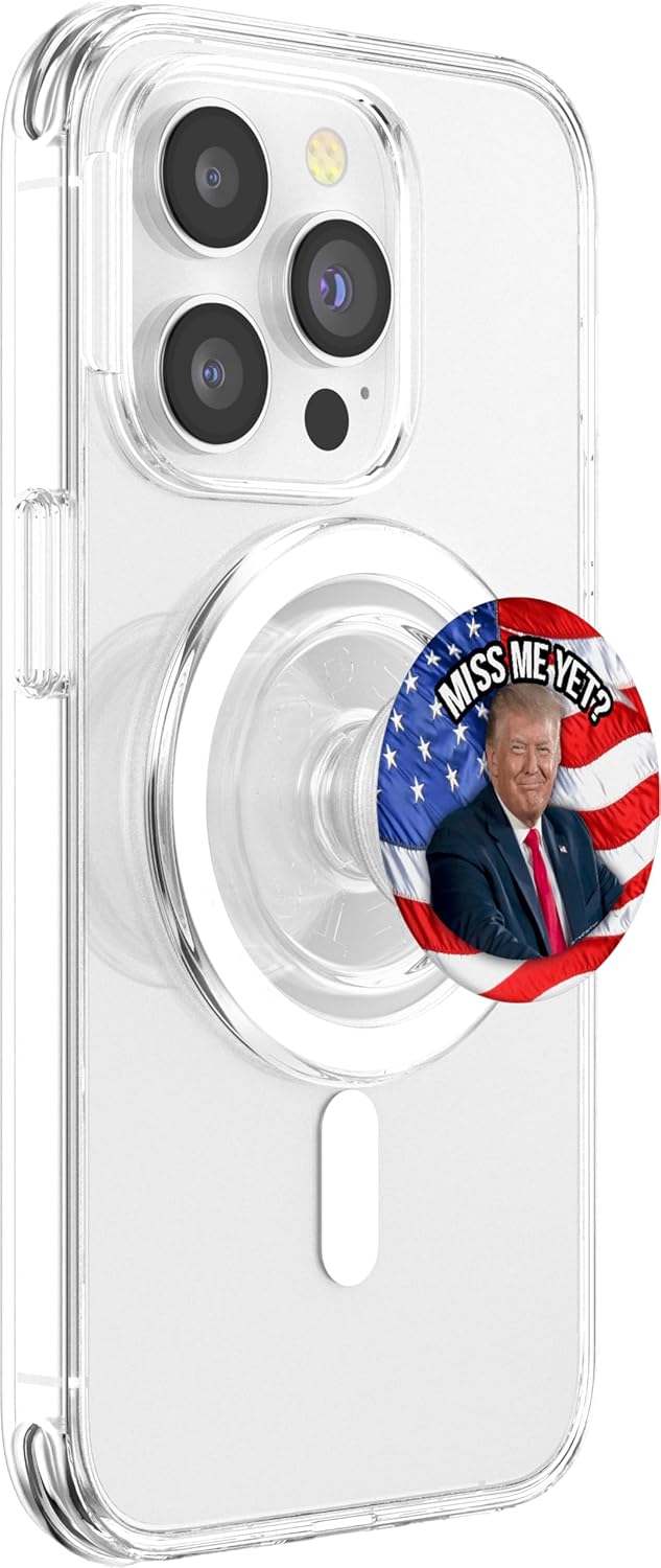 Anti-Biden Donald Trump Miss Me Yet Funny Political 2024 PopSockets MagSafe PopGrip for iPhone