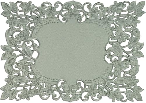 Juego de 6 manteles individuales hechos a mano con bordado europeo para bodas comedores mesas vintage y antiguas