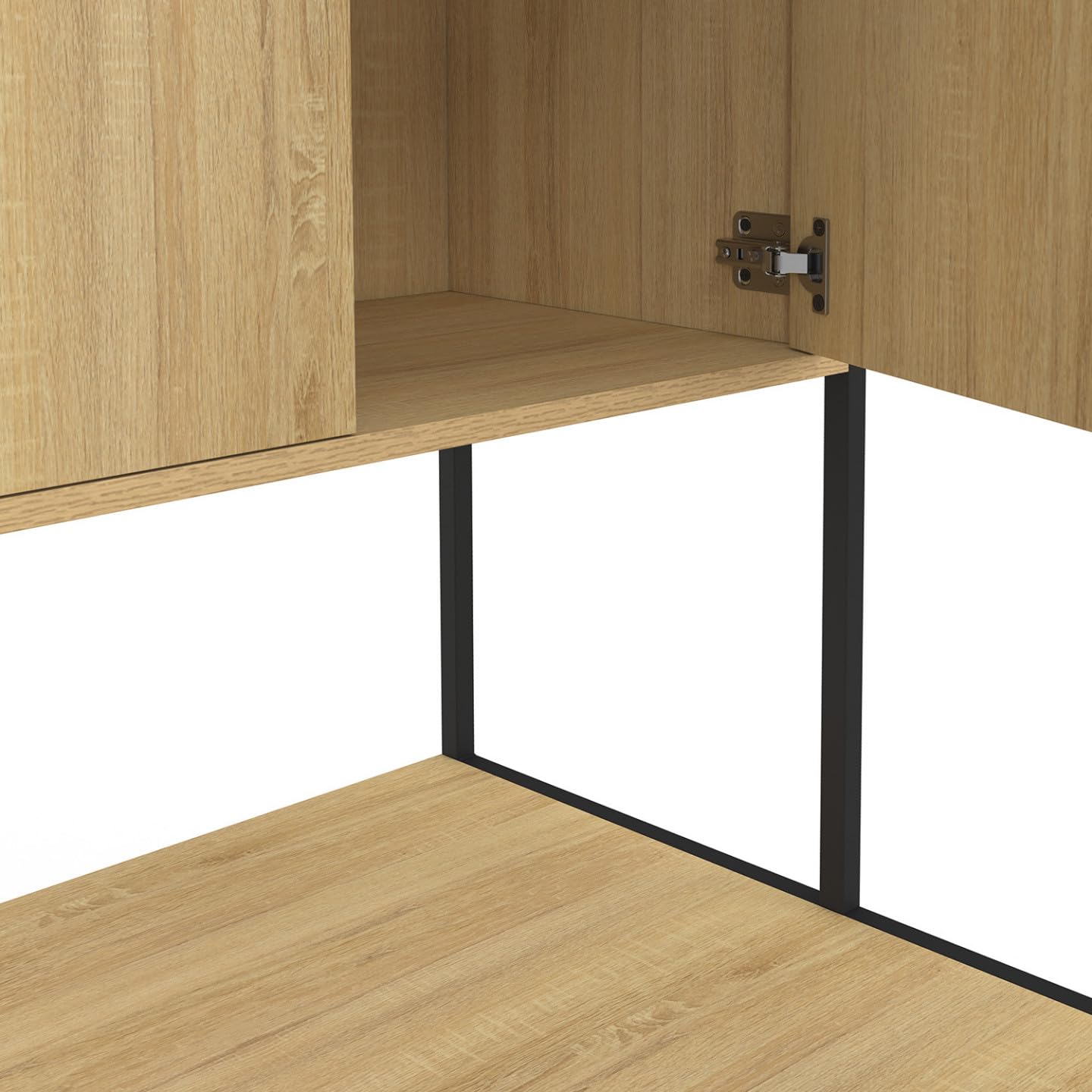 IDMarket - Mobile per lavatrice DETROIT con armadio, design industriale