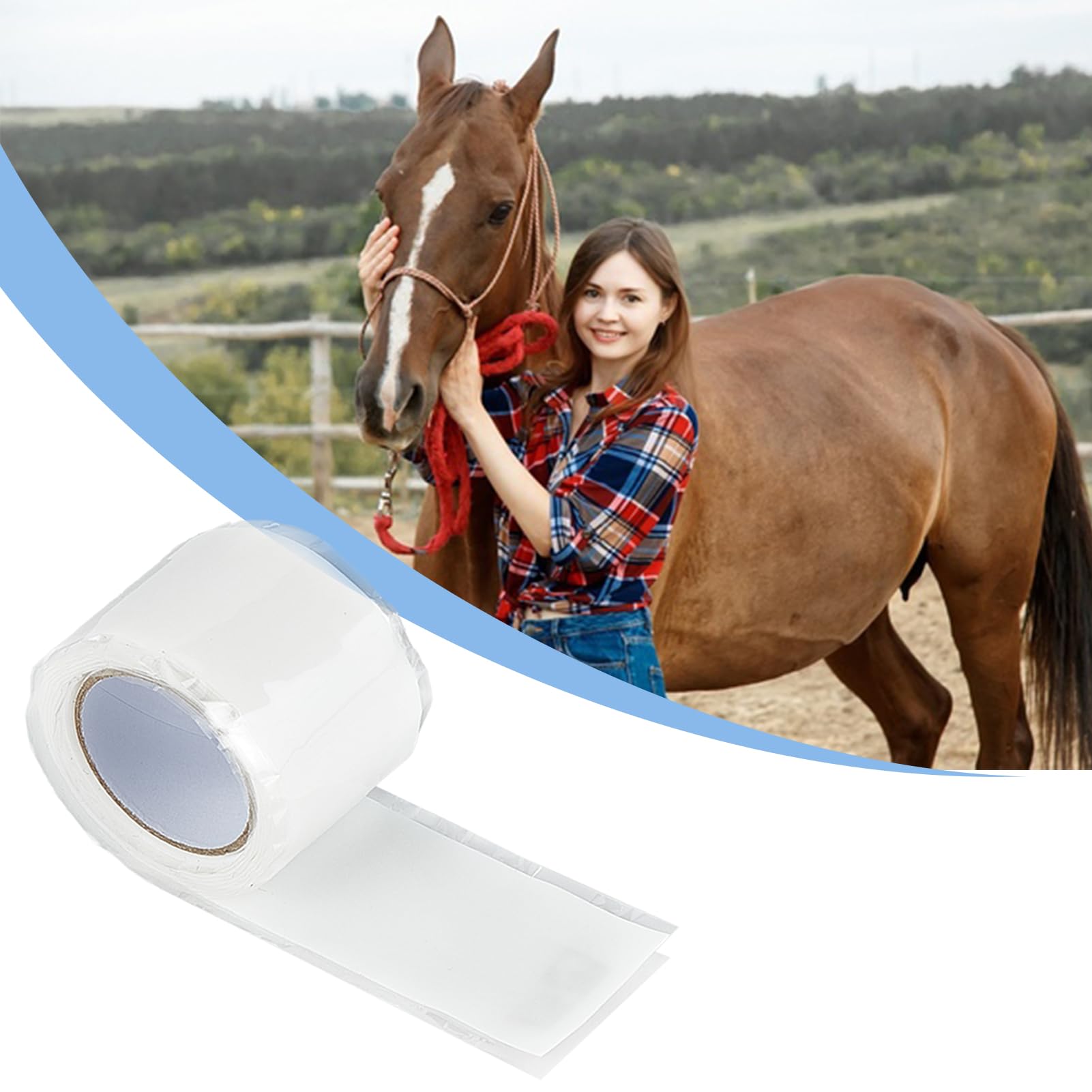 NICENEEDED 2 Rolls Horse Bit Wrap Tape, Silicone Horse Bit Protector - Image 4