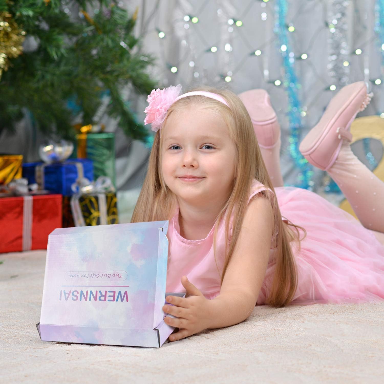 WERNNSAI Magic Unicorn Notebook Set - Sequins Journals Unique Gift for Girls Travel School Office Notepad Memos A5 Diary Notebooks Unicorn Gel Pen Bracelet Key-Chain with Locks and Keys : Toys & Games