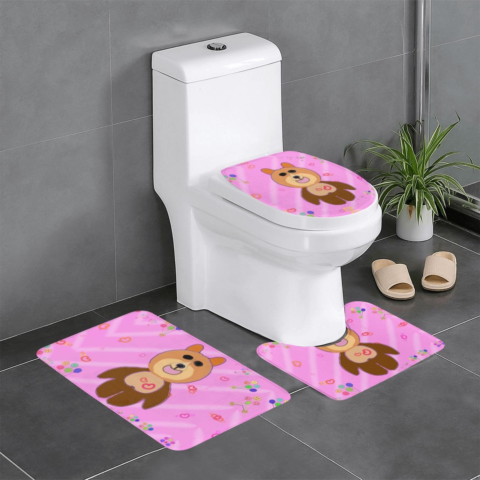 Tapetes de baño antideslizantes HYTTER juego de 3 alfombrillas absorbentes de secado rápido