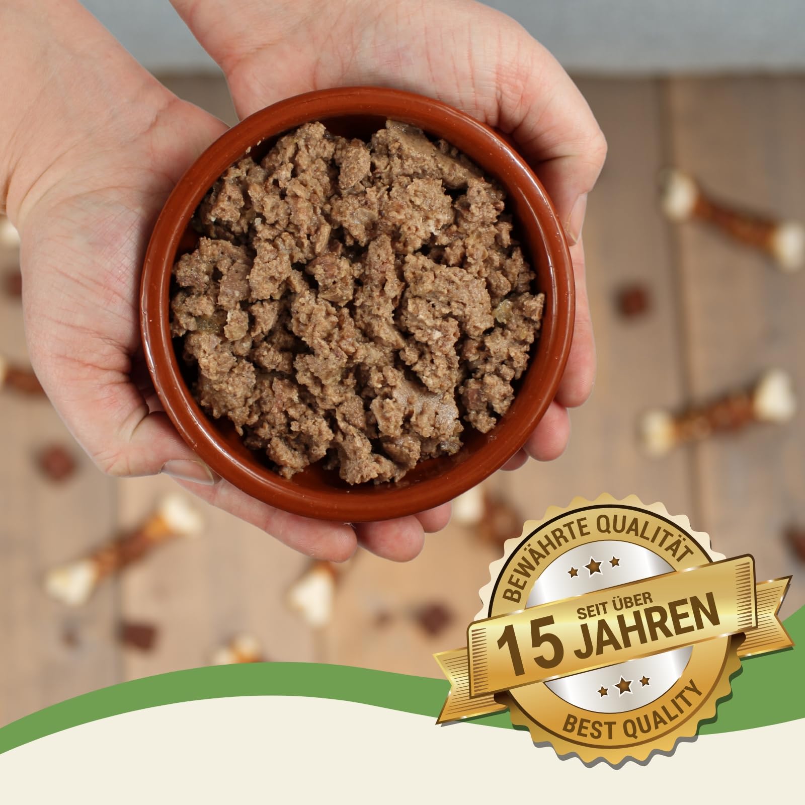 Lecker.Pet® 33 x 150 g Paulas pâté Fine Riche en Poulet Aliment pour Chiens
