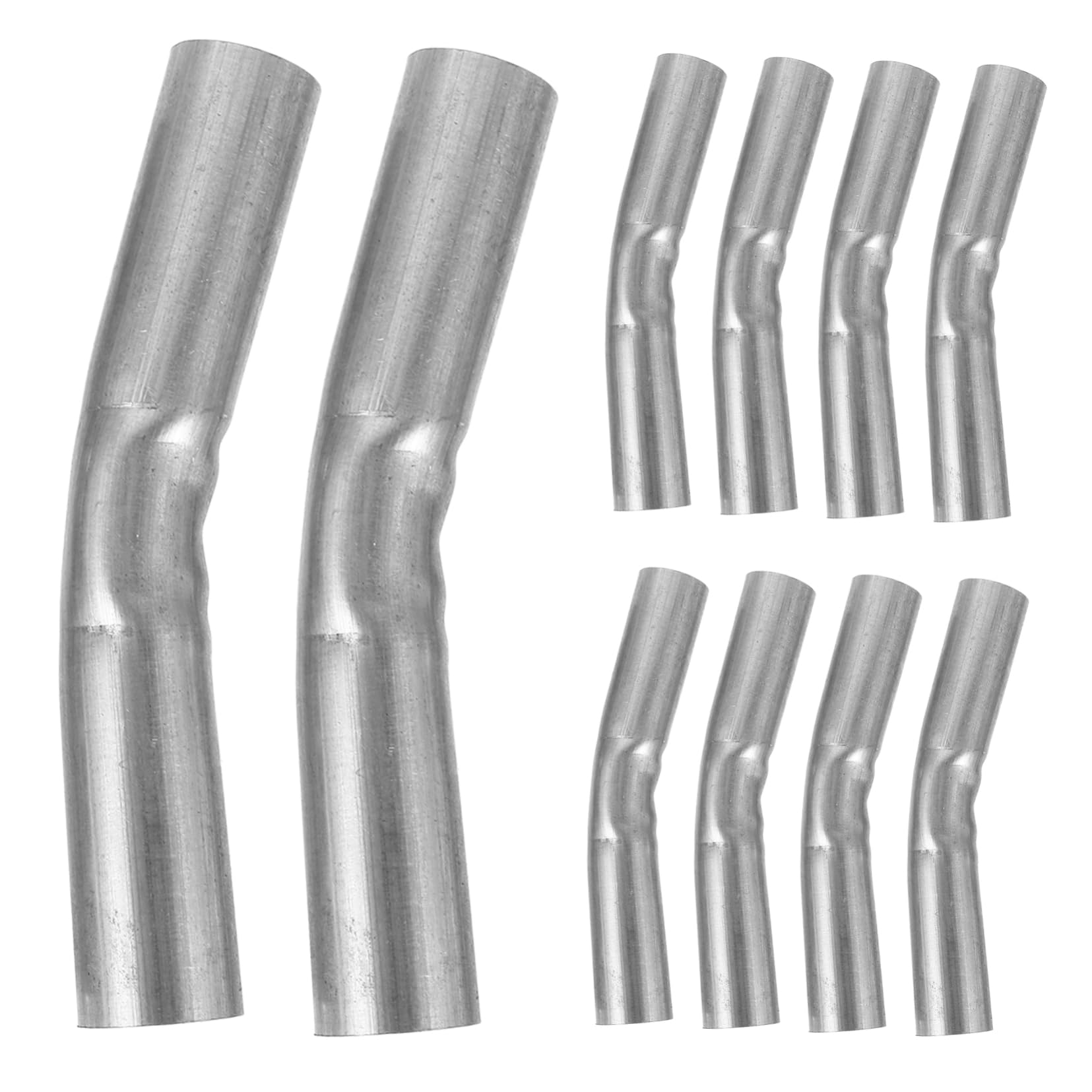 POPETPOP Conectores de Tubo de Acero Galvanizado 10 Piezas para Invernadero Accesorios Robustos y Curvados para Estructura de Sombra y Soporte