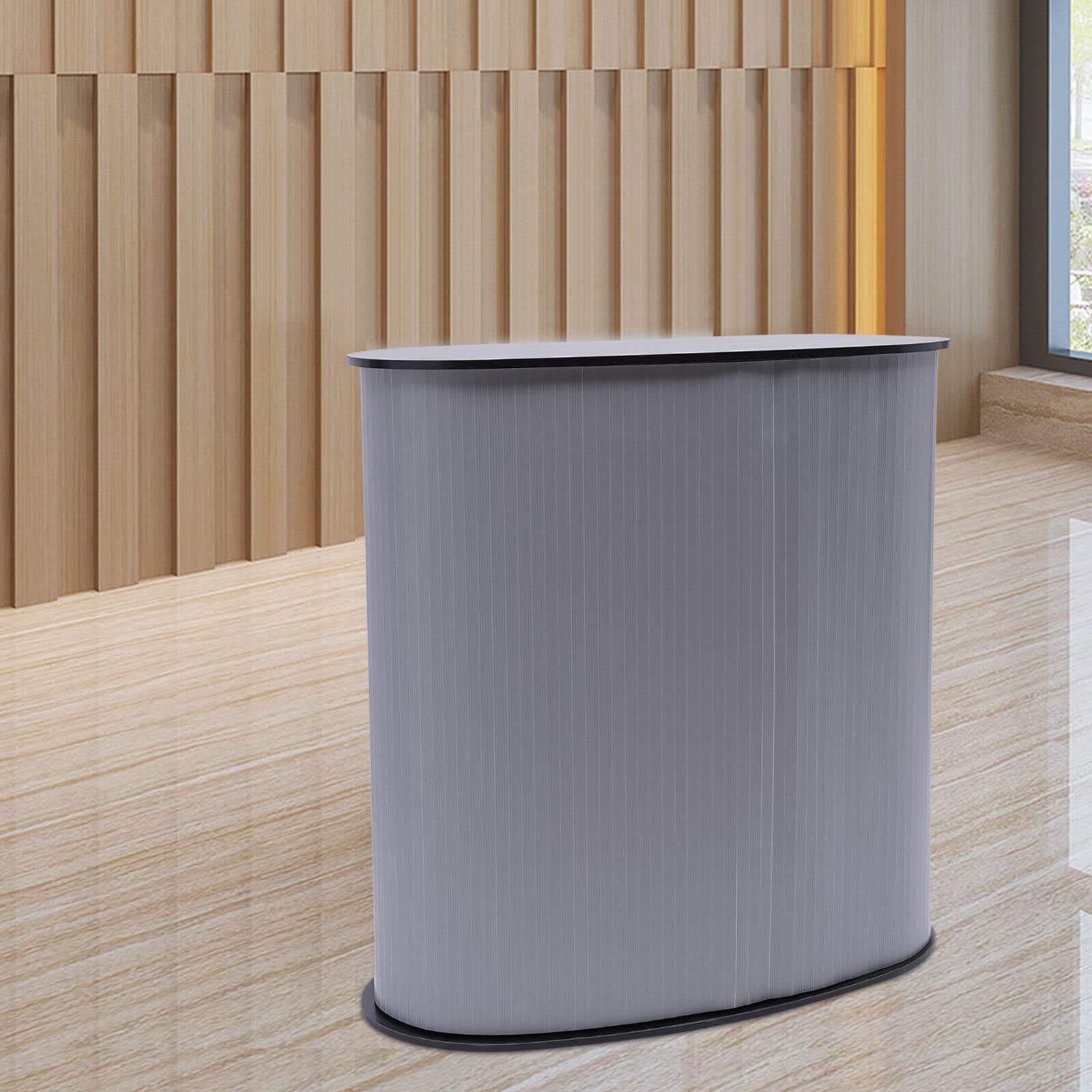 Empfangstheke Messetheke Faltbar Empfangstresen Rezeptionstheken Verkaufstheke Verkaufstheke Rezeption Counter Round Ausstellungsstand Geeignet Für Produktpräsentationen 40 x 90 x 90 cm