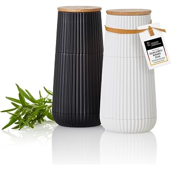 AdHoc Scape Pepper and Salt Mill Set - Relief Design