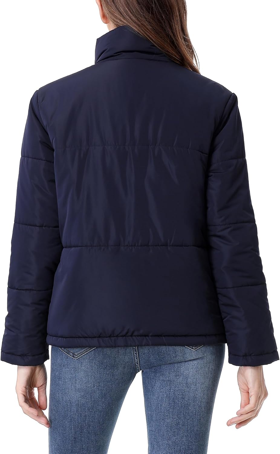 Women's Warm Winter Coat Waterproof Puffer Jacket Full-Zip Lightweight Winter Jacket - Image 5