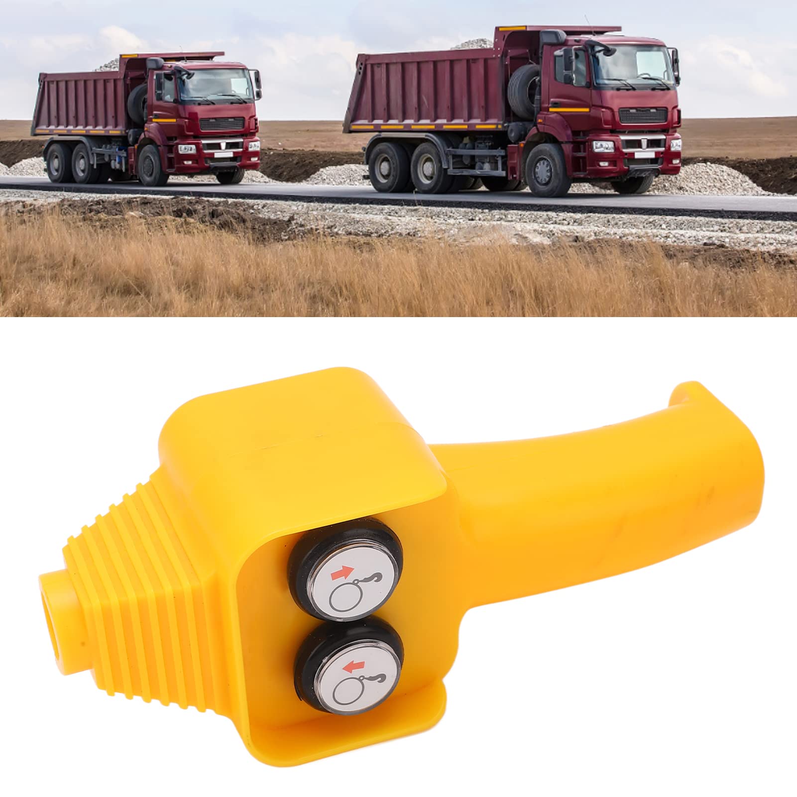 Mando a distancia de cabrestante eléctrico, interruptor de manija de grúa resistente y fácil de usar 12 V-24 V ligero para elevador para camión volquete basculante