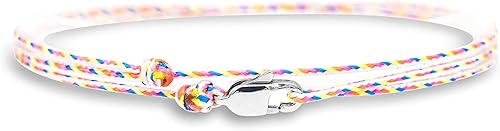 Miniatura 41 de Made by Nami Tobillera de surfista con cierre de gancho a presión, impermeable y ajustable, pulsera de tobillo fina para mujeres y hombres, joyería