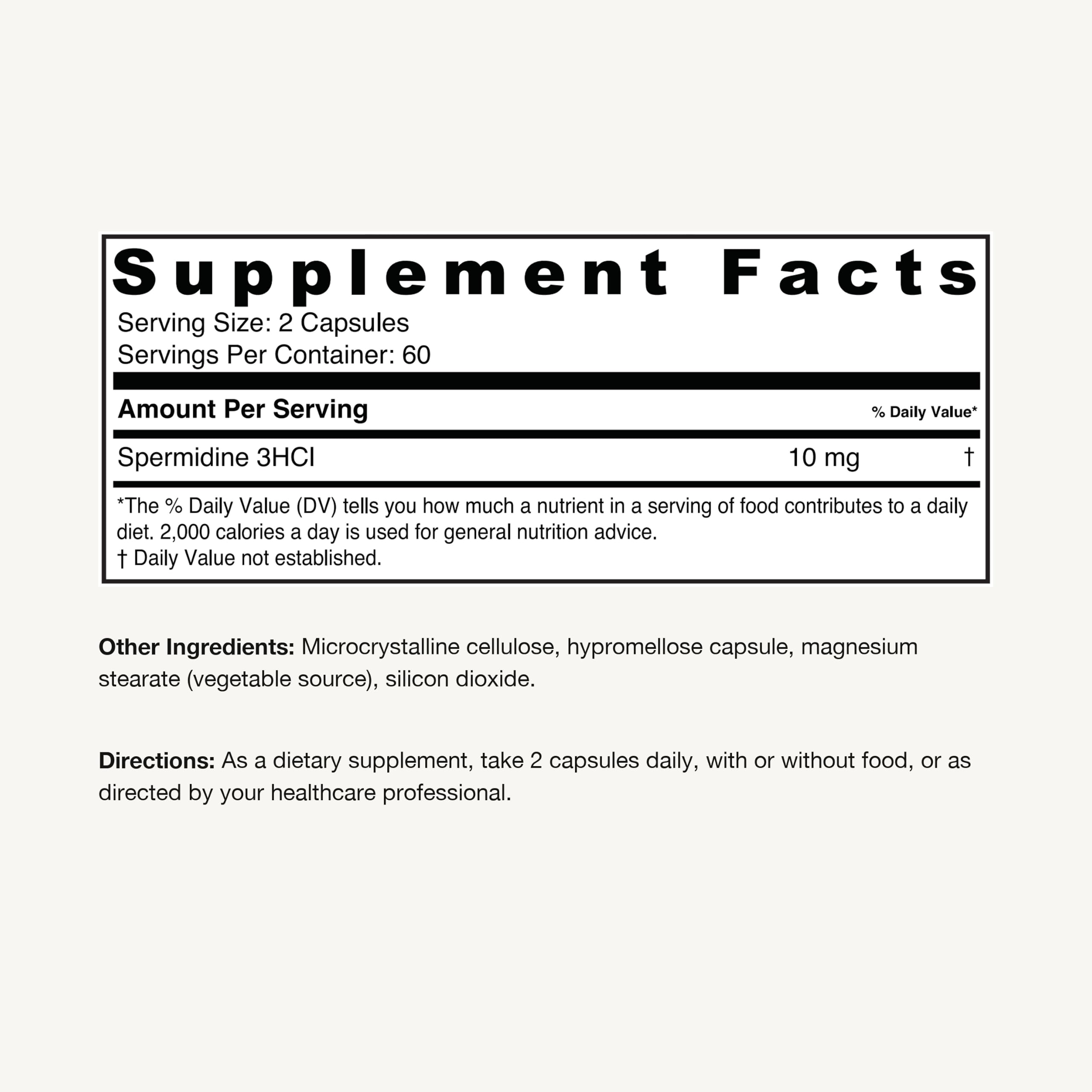 Prime Powders Spermidine Supplement, 10mg, 99% Pure, 120 Capsules — Amazon image 3