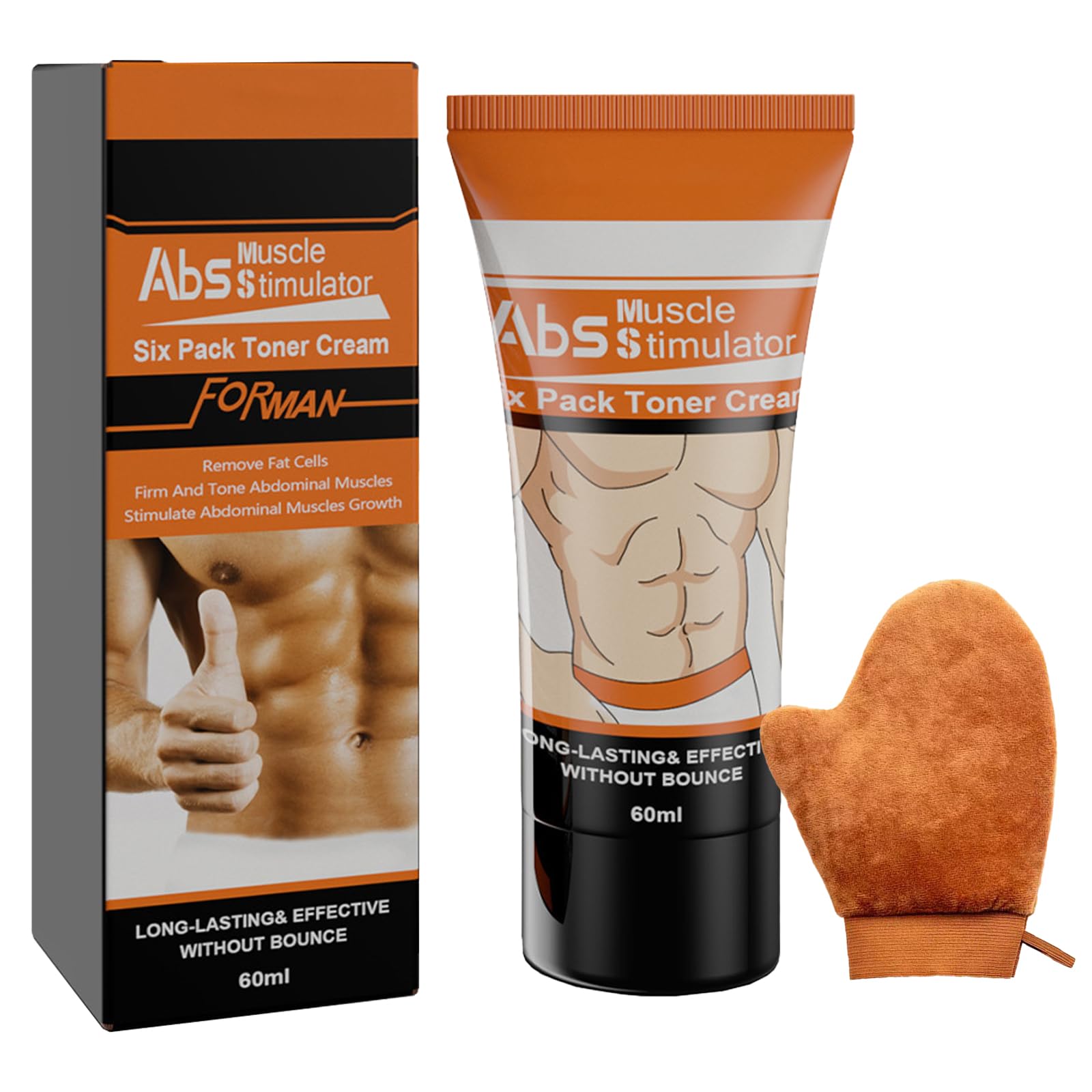 Rostblant 60 g Abdominal Cream Fat Burner Hot Cream with Applicator Glove, Anti Cellulite, Abdominal Muscle - Image 3