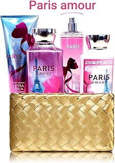 Bath and Body Works PARIS AMOUR Gold Woven Basket Gift Kit - coolthings.us