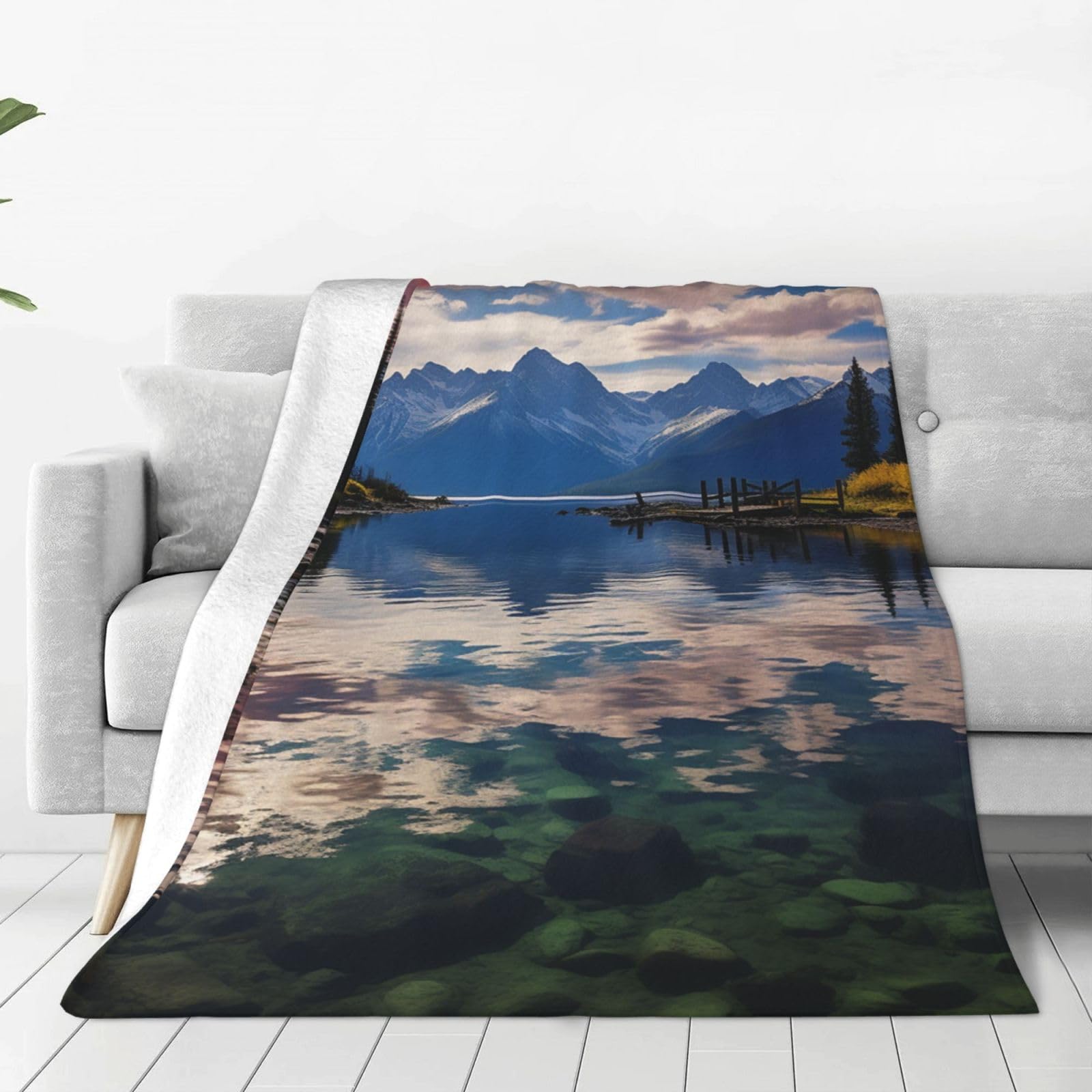 Couverture en flanelle de parc national pour des soirées cocooning au canapé