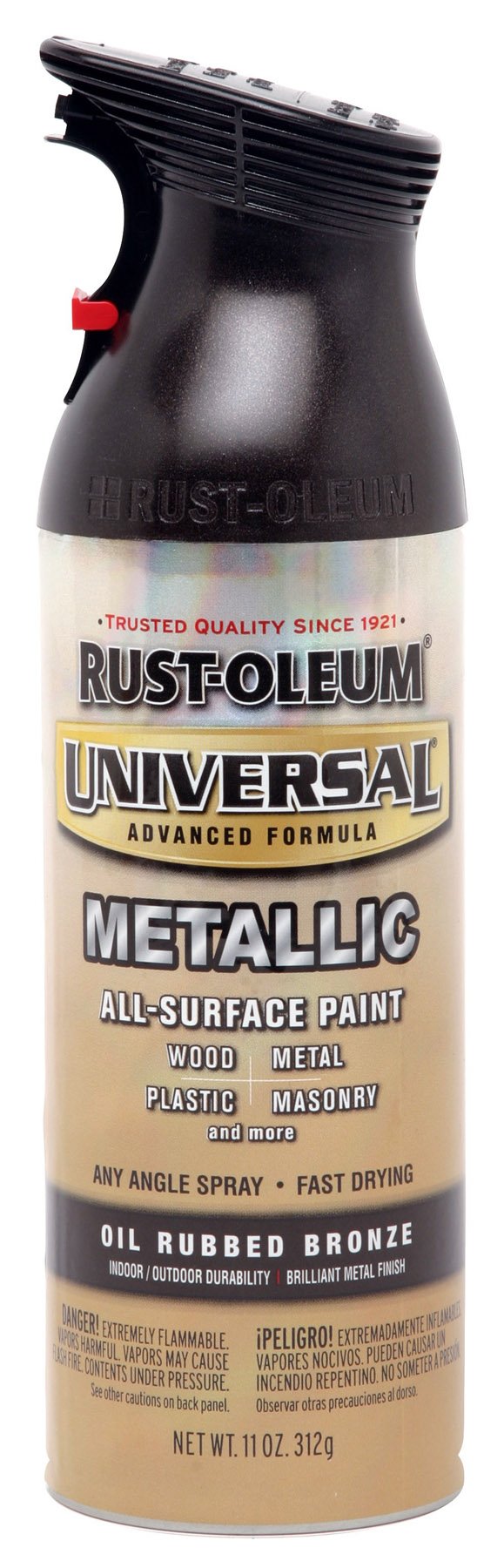 6-Pack of 11 oz Rust-Oleum Brands 249131 Oil Rubbed Bronze Universal Enamel Spray Paint, Metallic