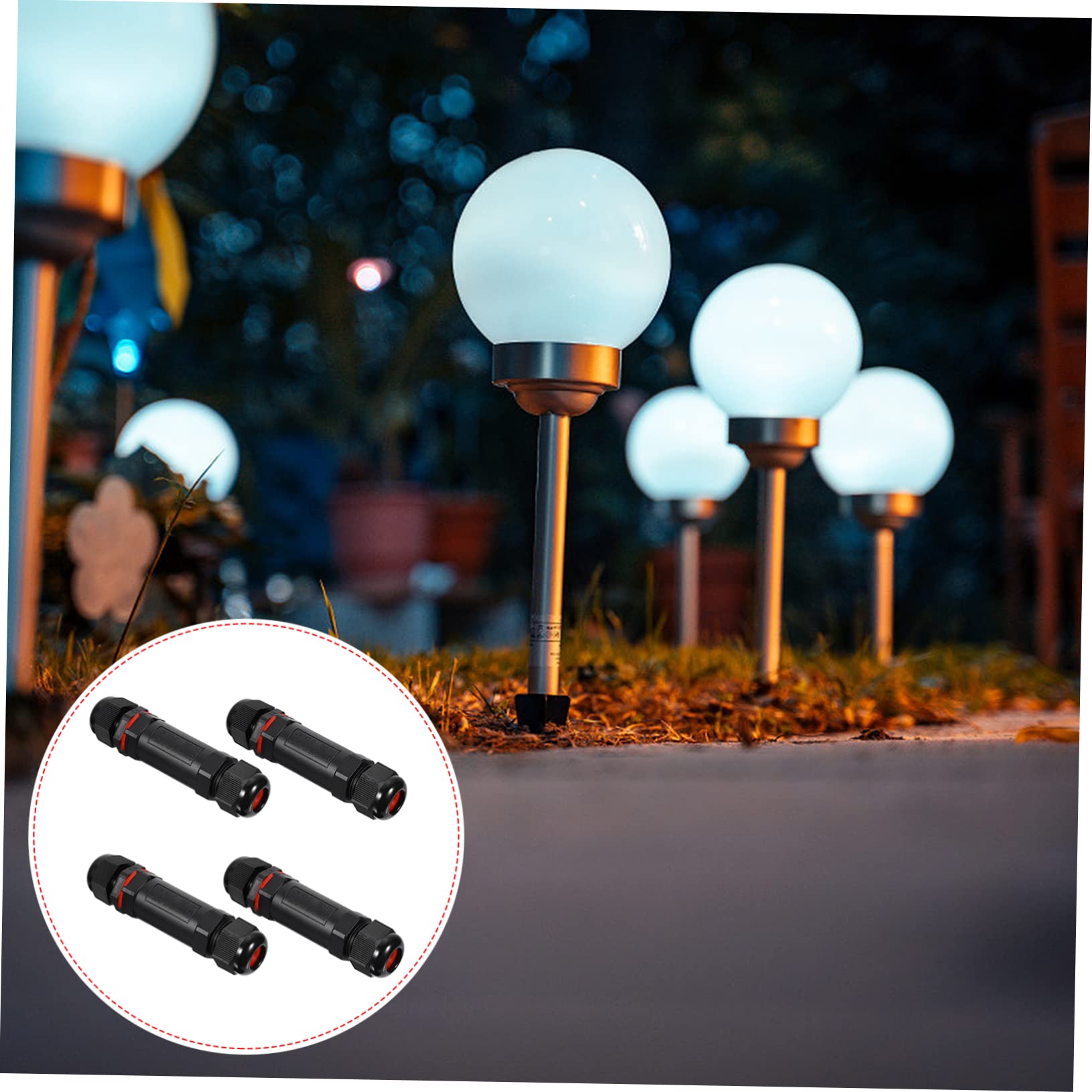 ULTECHNOVO 12piezas Conector Eléctrico De Para Luces Led y Conexiones Exteriores Paquete