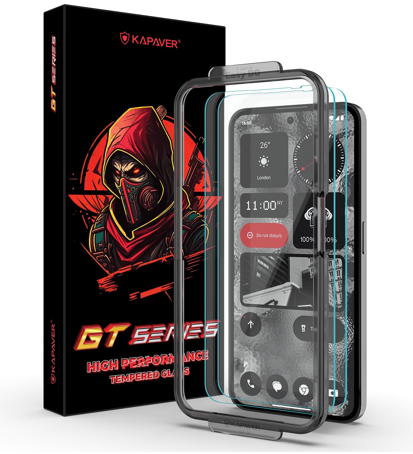 KAPAVER GT Series Clear Tempered Glass Screen Guard Protector for Nothing Phone 2 (Pack of 2 Glass with 1 Easy Applicator) (Clear-2Pack) (B0D8VW5BC6) Amazon Price History, Amazon Price Tracker