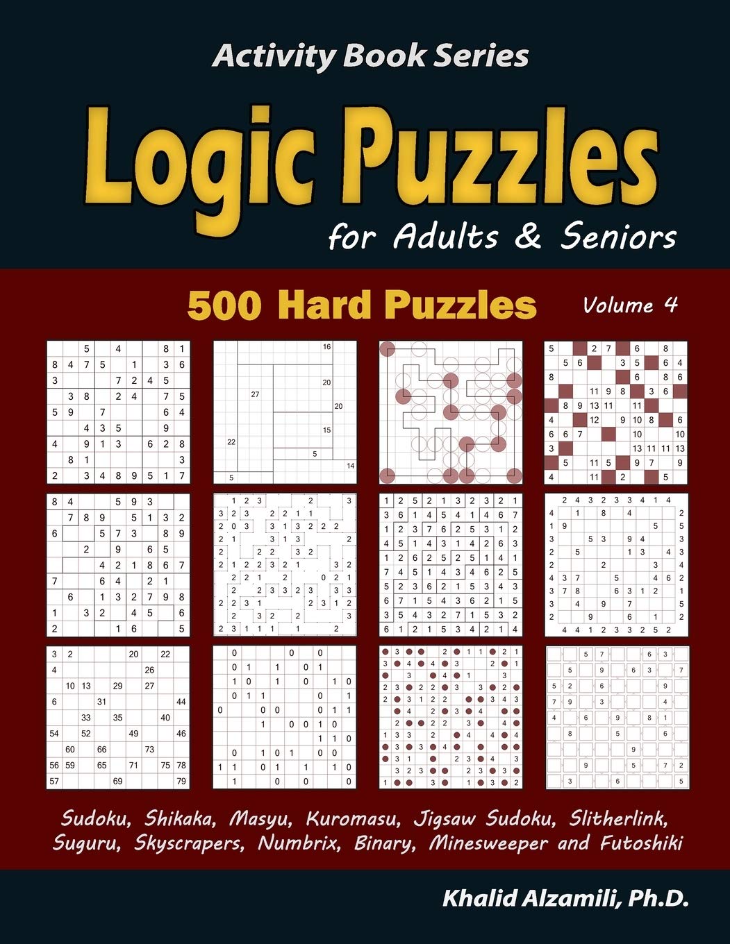 Buy Logic Puzzles for Adults & Seniors 500 Hard Puzzles (Sudoku