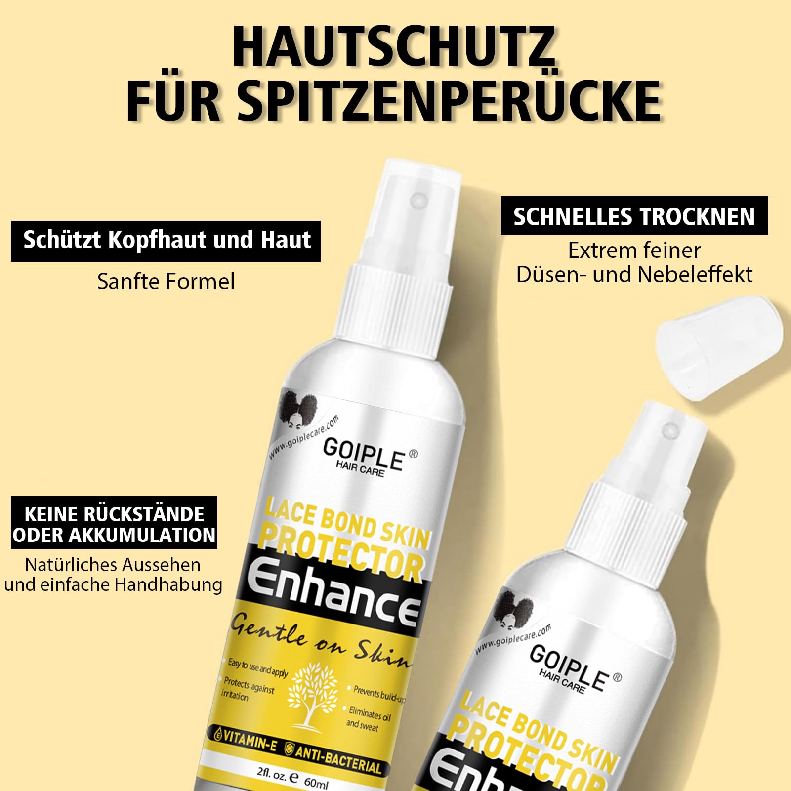 Wig Glue Wig Zubehör, Spitzenfront Mit Starkem Halt Perücken Kleber, Wig Accessories Mit Perückenkleberentferner, Perückenschmelzband, Haarwachsstift, Kantenkontroll-Kantenbürste