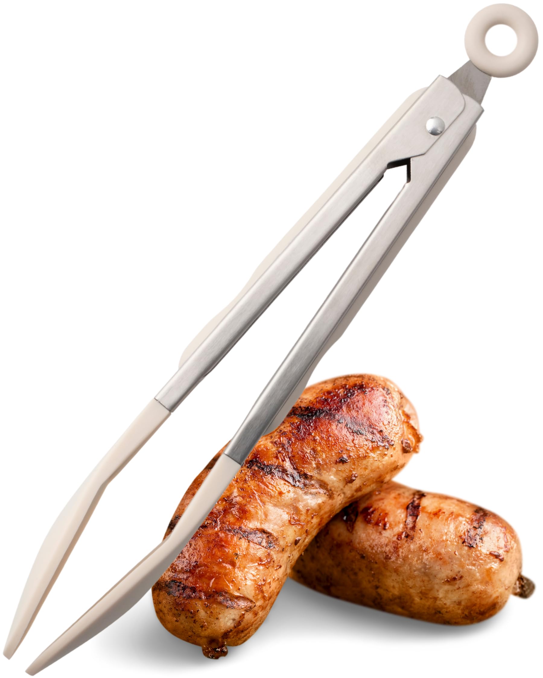 Taylors Eye Witness Large Steel Oyster Silicone Tongs, Dishwasher Safe. Sturdy Build