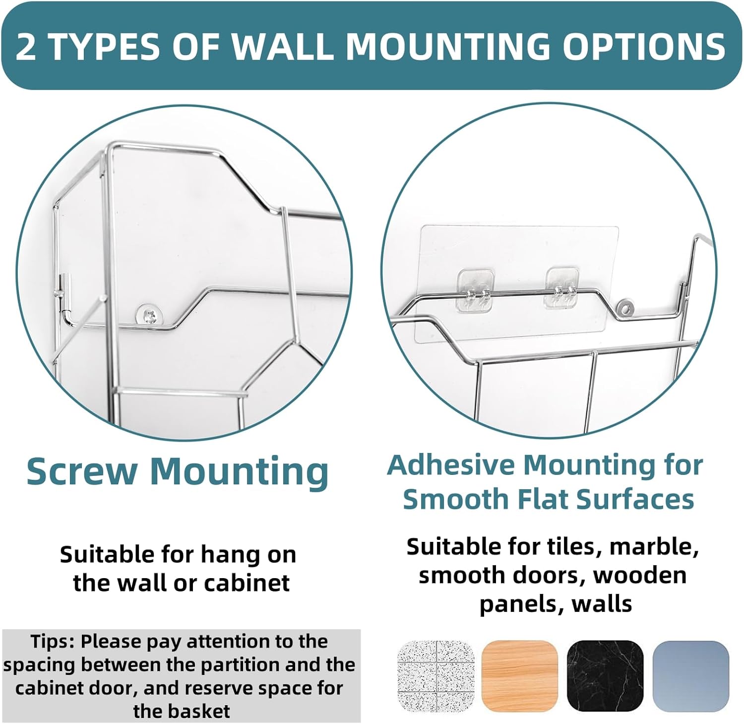 Kitchen Wrap Organizer Ra Wall Mount, Cabinet Door Organizer