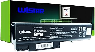 WISTAR 6 Cell Laptop Battery for HP EliteBook 6930p, 8440p, 8440w, 8530w 6500b 6535b 6700b 6730b 6735b 6530b EliteBook 6930p 8440W ProBook 6440b 6445b 6450b 6540B 6545b 6550b 6555b Black