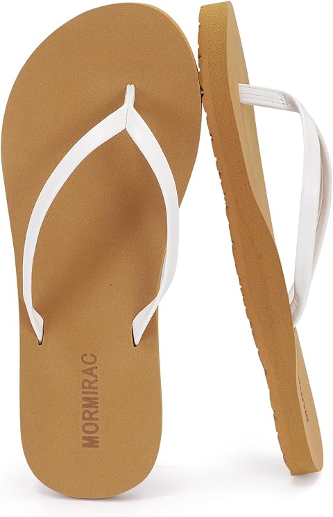 Womens Slim Leather Flip Flops Beach Thong Sandals