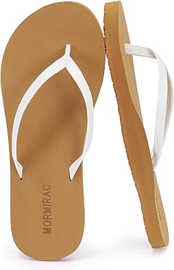 Womens Slim Leather Comfortable Flip Flops Summer Beach Thong Sandals Arch Support Non Slip