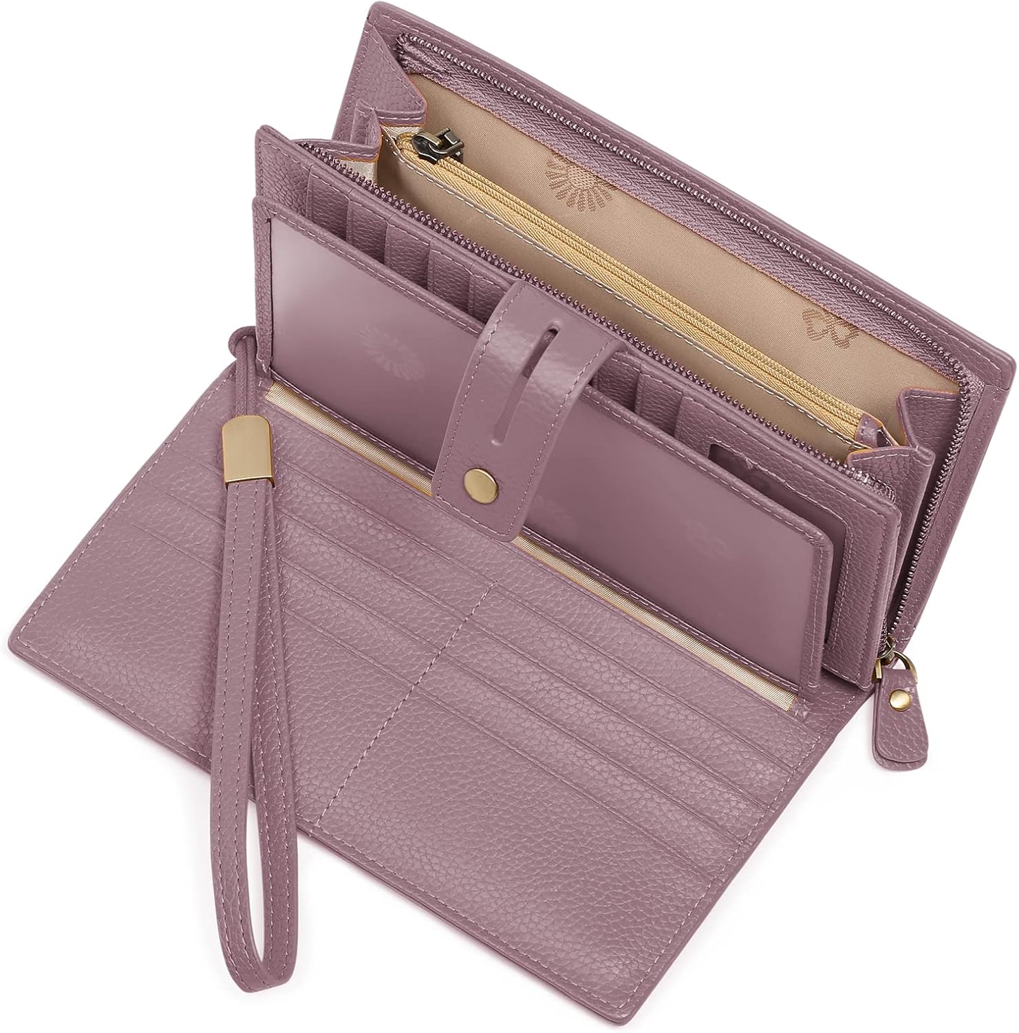 SENDEFN Women's Wallet Large Capacity RFID Blocking Leather