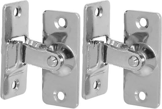 Alipis 2pcs 90-Degree Flip Gate Latch Sliding Barn Door Lock Stainless Steel Interior Door Hasp Lock for Cabinets Closets Rv Bedroom