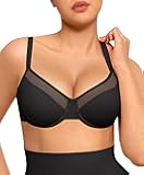 Minimizer Bras for Women Supportive Underwire Bra, Full Coverage Plus Size Mesh Bra for Heavy Breast