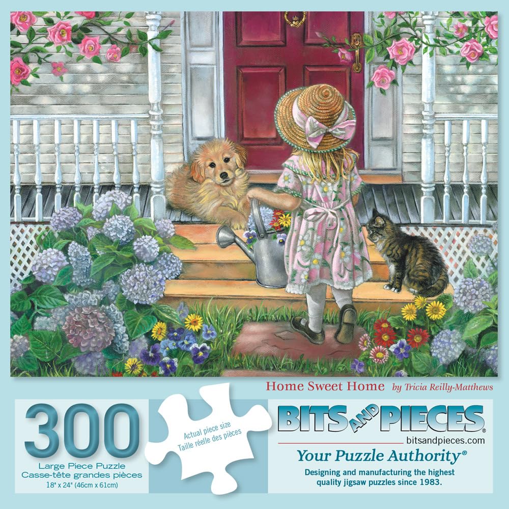 Bits and Pieces Jigsaw Puzzles for Adults 300 Pieces - Home Sweet Home