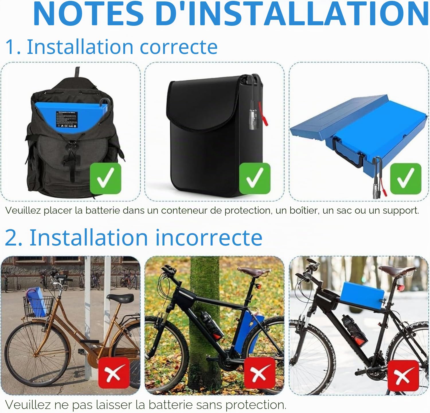 Batterie Trottinette Électrique 48V 50Ah pour Scooter Vélo Électrique 48V Protection BMS 13S2P pour 250W 500W 750W 1000W Et avec Chargeur