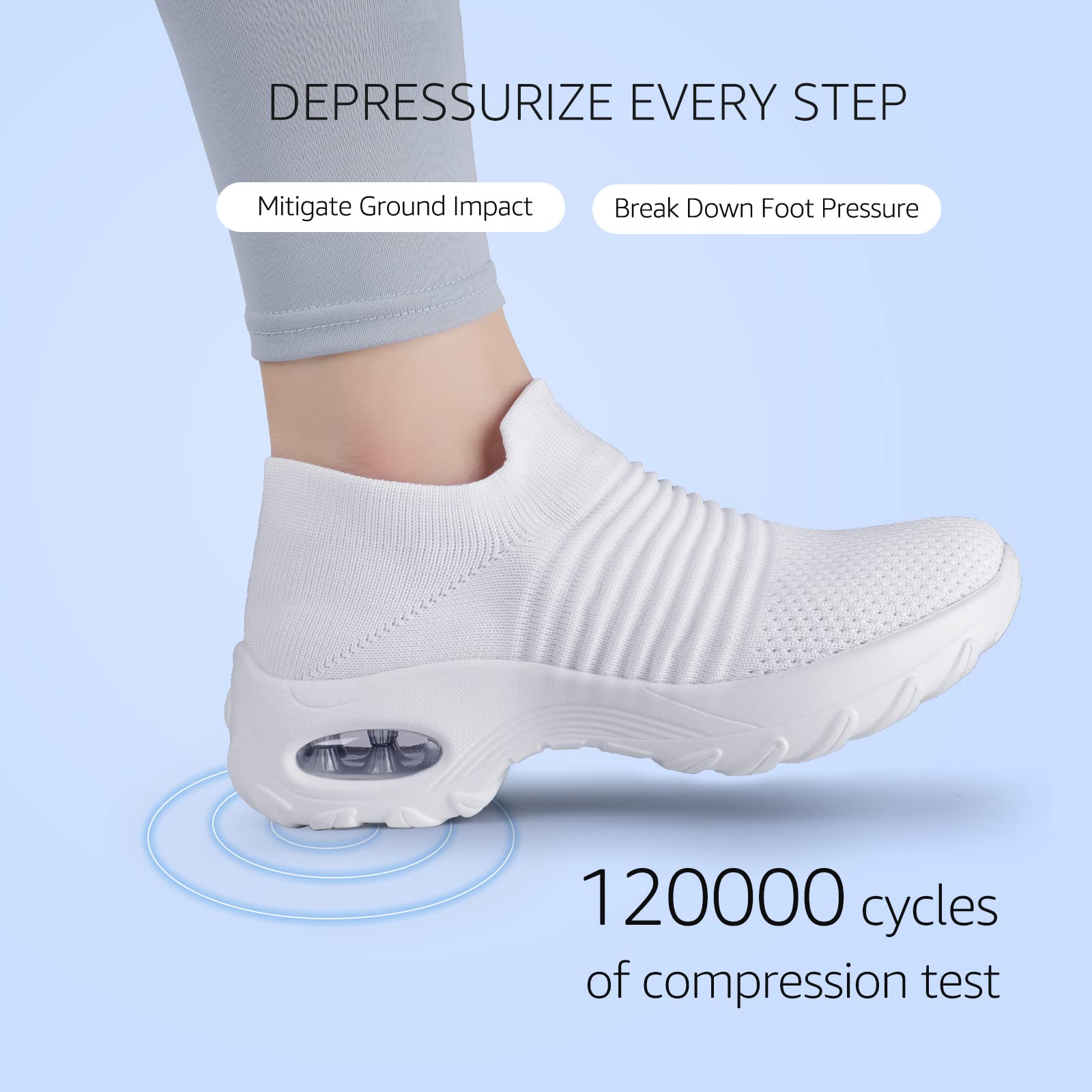 HKR Platform Sneakers Donna Leggero Casual Air Cuscino Scarpe da Ginnastica Outdoor