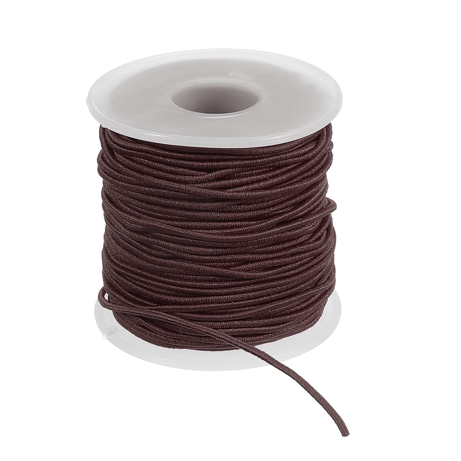 PATIKIL Elastic String for Bracelet 164 Ft/50 Meter Length 1.5 mm Dia, 1 Roll Sturdy Stretchy String Cord for Jewelry Making Necklace Beading Craft DIY, Brown