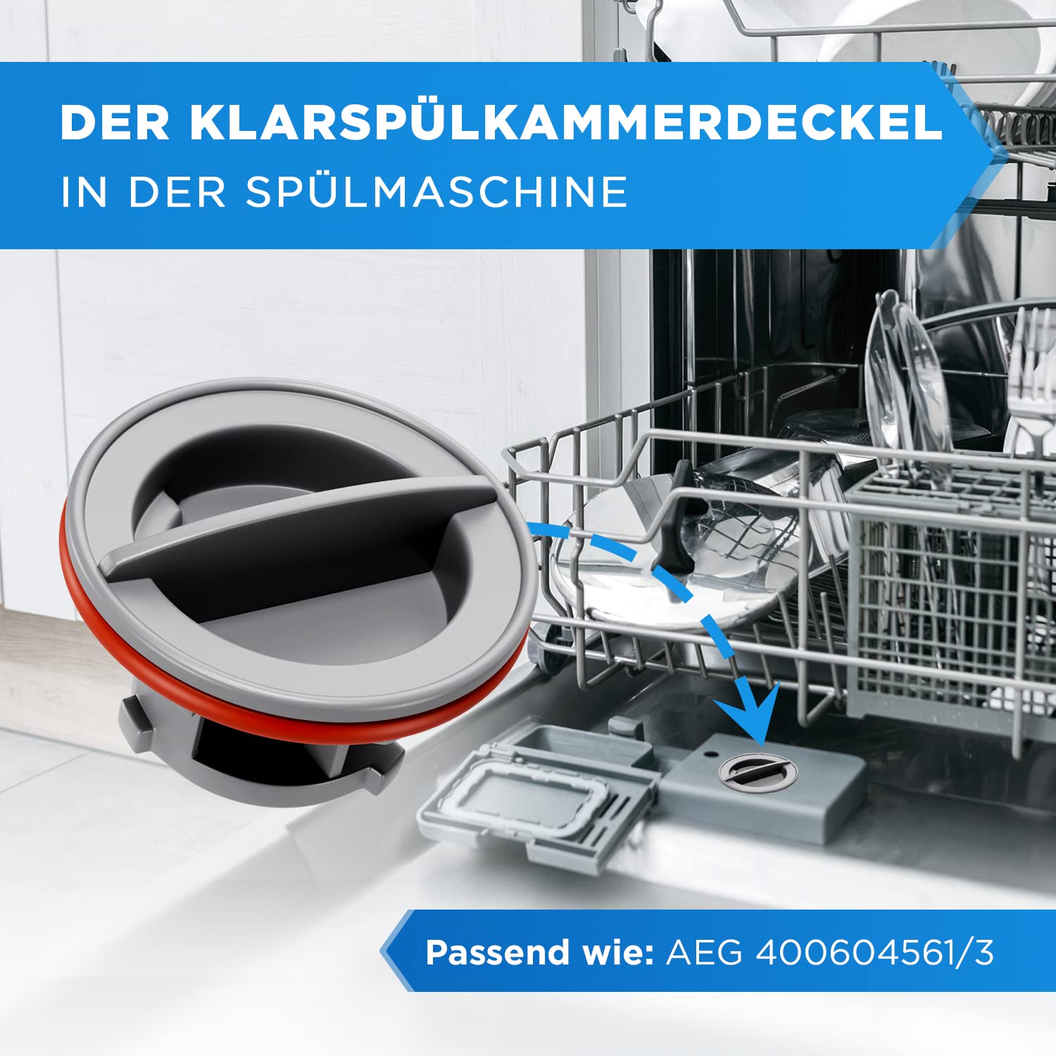 EasyByMall Geschirrspüler-Clip, Ersatzteil 00611474 1559846, kompatibel mit den meisten Geschirrspüler-Modellen, Kunststoff-Halteklemme, grau, 2 Stück EasyByMall Geschirrspüler-Clip, Ersatzteil 00611474 1559846, kompatibel mit den meisten Geschirrspüler-Modellen, Kunststoff-Halteklemme, grau, 2 Stück