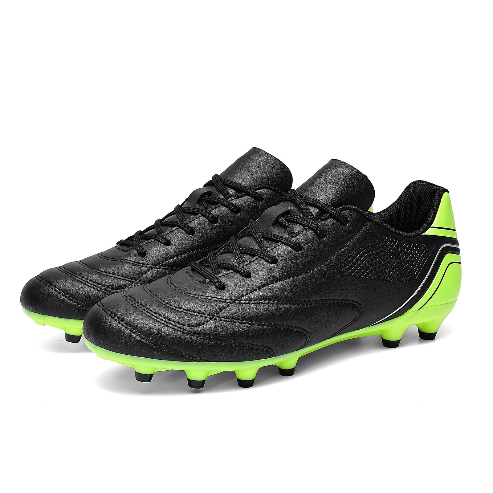 HaloTeam Chaussures de Football Homme Spike Crampons Profession Athlétisme Entrainement Chaussures de Sport 39 EU-45 EU