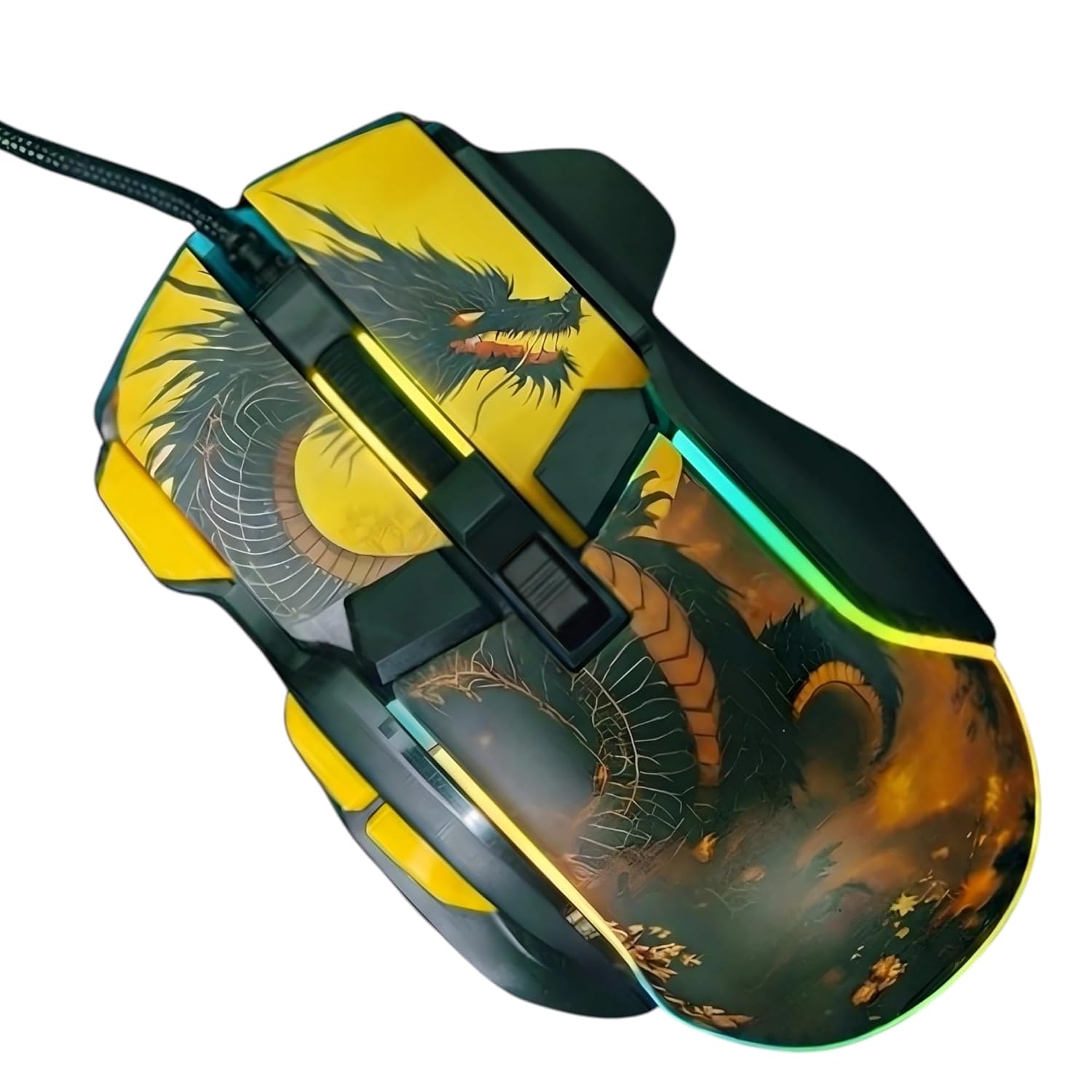 VERITY Awaken USB Wired RGB Gaming Mouse | 1200–7200 DPI Adjustable Sensitivity | 7 Programmable Buttons | High Accuracy Optical Sensor | Ergonomic Design for PC Laptop Gaming