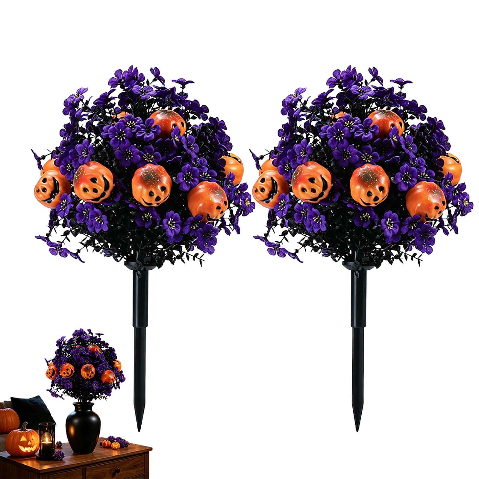 Calabazas decorativas de exterior resistentes a la intemperie para porche