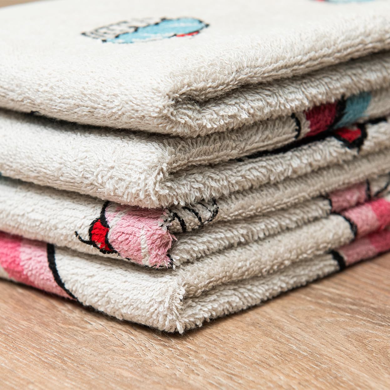 Linen Luxury Trapos de Cocina Paños Algodón Hogar Buenos Rizo Paño de Cocina para Secar Kitchen Towels Absorbente Portugal Diferentes Modelos 50 x 50 cm (Cupcakes, Set de 4 Unidades)