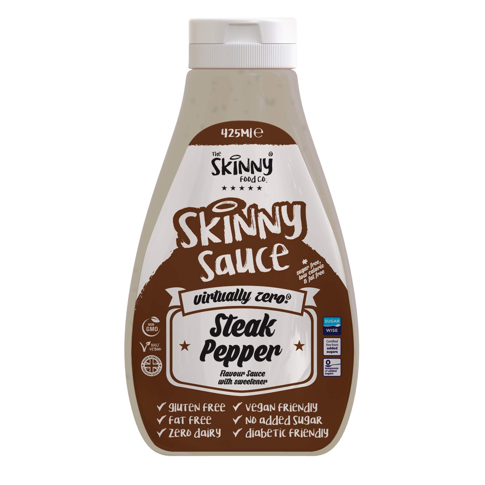The Skinny Food Co The, Steak Pepper Flavour Sauce, 425 ml, Virtually Zero